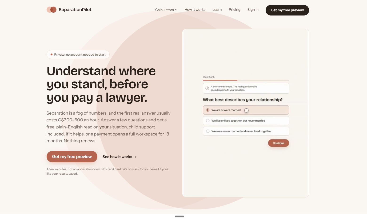 SeparationPilot, a separation-preparation tool built by Quill